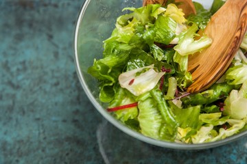 Fresh green salad