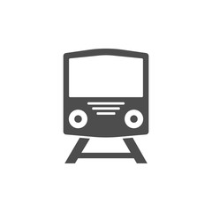 Train icon, vector illustration. Flat design.