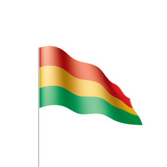 Bolivia flag, vector illustration