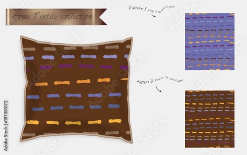 Realistic Satin Decorative Pillow Mock Up Stock Image And Royalty