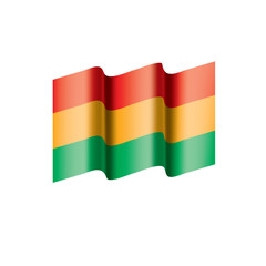 Bolivia flag, vector illustration