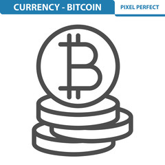 Bitcoin Icon. EPS 8 format.