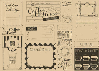 Coffee Menu Craft Placemat