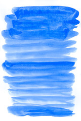 Navy blue watercolor abstract background. Gradient fill. Hand drawn texture. Rough edges. Raster version.