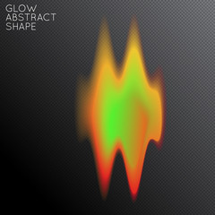 Abstract glow plasma shape