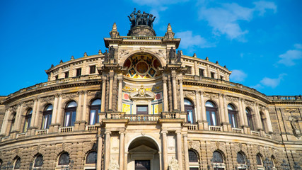 Fototapeta na wymiar The Dresden city views in Sunny weather.