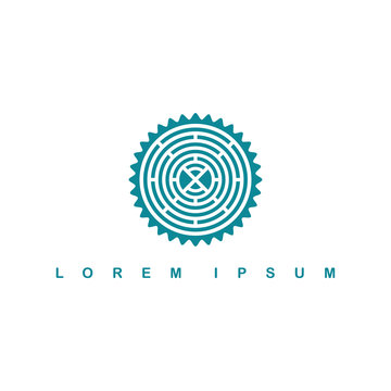 round circle native tribe sign symbol logo