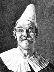 Fototapeta premium Portrait eines Clowns