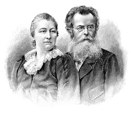 Portrait von Therese und Felix Dahn