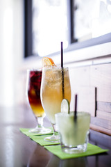 mixed drinks assortment