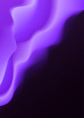 Blurred stream of purple smoke