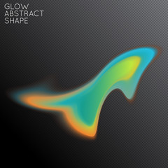 Abstract glow plasma shape