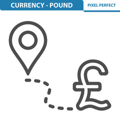 Currency - Pound Icon. EPS 8 format.