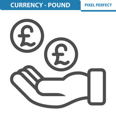 Currency - Pound Icon. EPS 8 format.