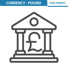 Currency - Pound Icon. EPS 8 format.