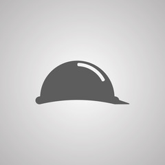 Vector illustration of a web icons - safety helmet, hard hat
