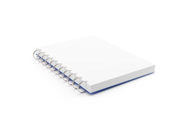 3d Note Book On White 
