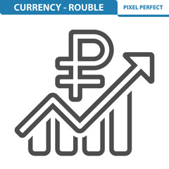 Ruble / Rouble Icon. EPS 8 format.