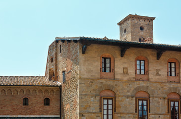 Volterra street scene, Tuscany, Italy