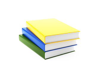 3d Note Book On White 