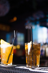 alcoholic drink with citrus