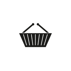 Basket shop black icon