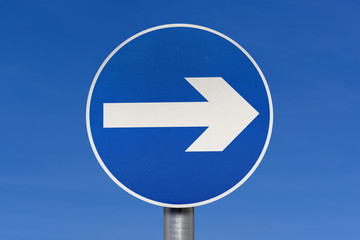 One way sign, United Kingdom