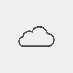 Cloud flat vector icon