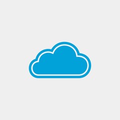 Cloud flat vector icon