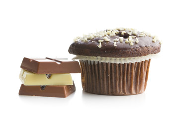 Tasty chocolate muffins.