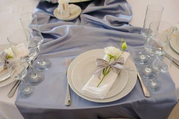 Fototapeta na wymiar Wedding table decoration for party.