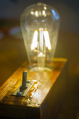 Light fixture handmade in vintage style