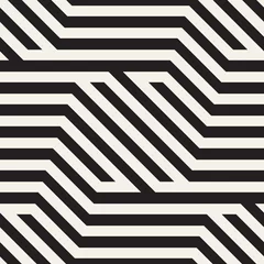 Behang Vector naadloos patroon. Moderne stijlvolle abstracte textuur. Herhalende geometrische tegels © Samolevsky