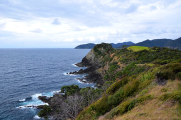 Bay of Islands coast in New Zealand's north island