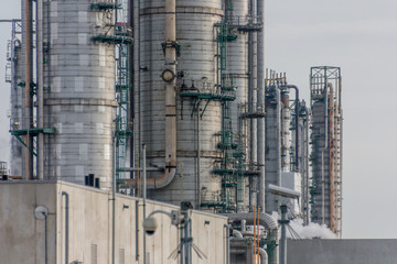 Oil Refinery close-up