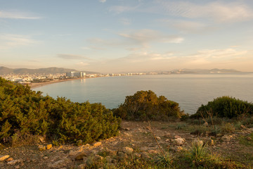 Cala de Sal rossa at sunrise in Ibiza