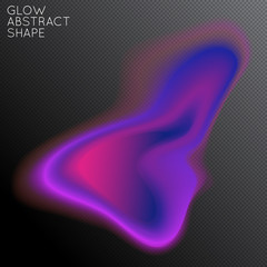 Abstract glow plasma shape