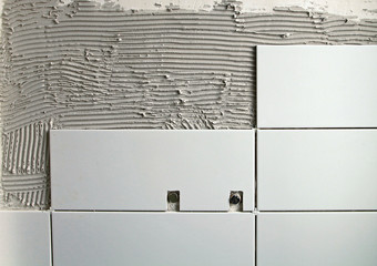 Pose de carrelage de salle de bain