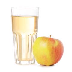 Apples a glass of apple juice