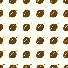 Fruits vector illustration on a seamless pattern background