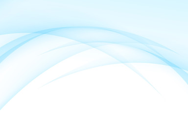 Abstract blue waves - data stream concept. Vector Illustration