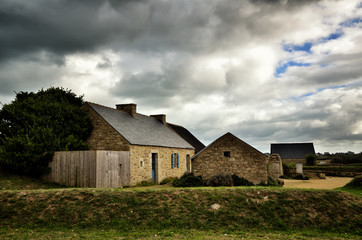 Fototapeta na wymiar Meneham village, Kerlouan, Finistere, Brittany (Bretagne), France
