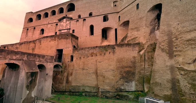 Walls of Castel Sant'Elmo in Naples.