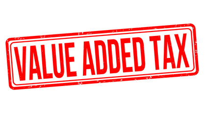 Value added tax grunge rubber stamp