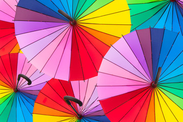 multicolor umbrella abstract background
