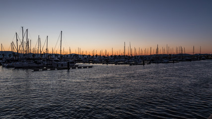 Fototapeta premium Alcaidesa Marina at Sunset