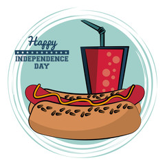 USA independence day card vector illustration graphic design