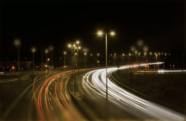 cars light trails