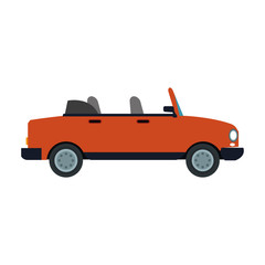 Convertible car vehicle vector illustration graphic design