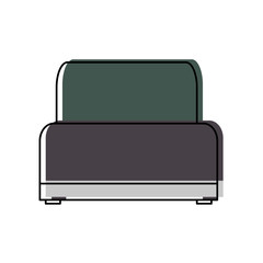 sofa chair soft texture furniture image vector illustration